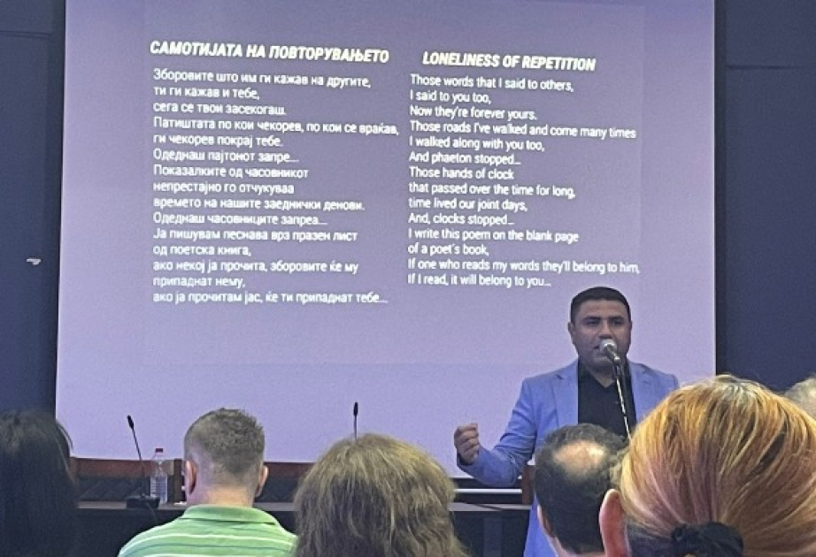 Azərbaycanlı şair Şimali Makedoniyada poeziya festivalında iştirak edir