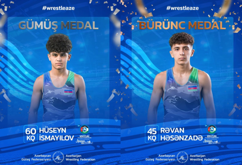 Dos luchadores azerbaiyanos ganan medallas en el Campeonato Mundial