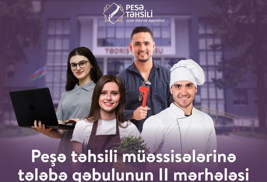 Peşə təhsili müəssisələrinin boş qalan plan yerləri üçün tələbə qəbuluna başlanılıb