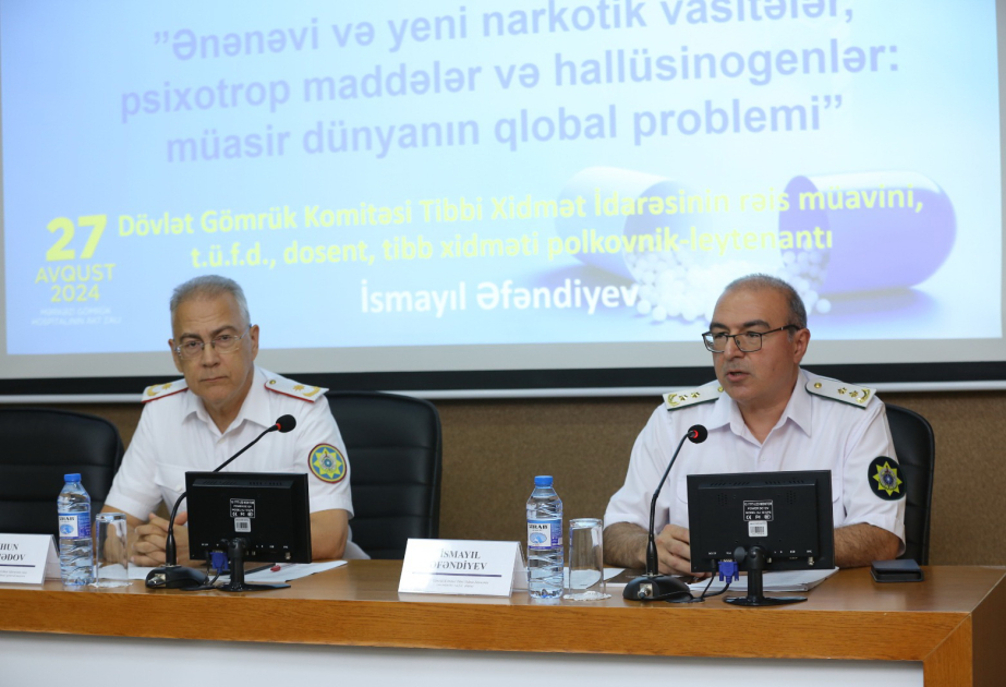 Mərkəzi Gömrük Hospitalında yeni növ narkotik vasitələr, psixotrop maddələr mövzusunda maarifləndirici təlim keçirilib