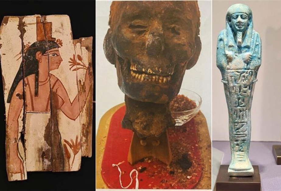 Misir qaçaqmalçılıq yolu ilə Niderlanda aparılmış üç qədim artefaktı geri qaytarıb