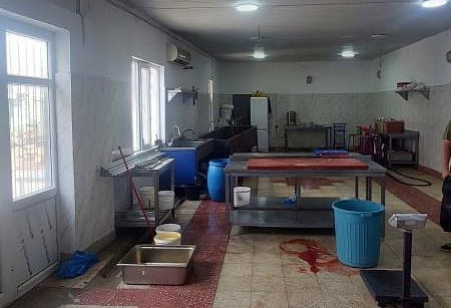Bakıda qanunsuz fəaliyyət göstərən çiy dönər emalı müəssisəsi aşkarlanıb