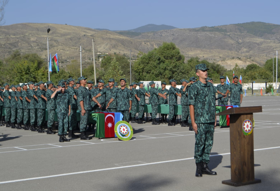 DSX-nin birləşmə və hərbi hissələrində gənc əsgərlərin andiçmə mərasimi keçirilib VİDEO
