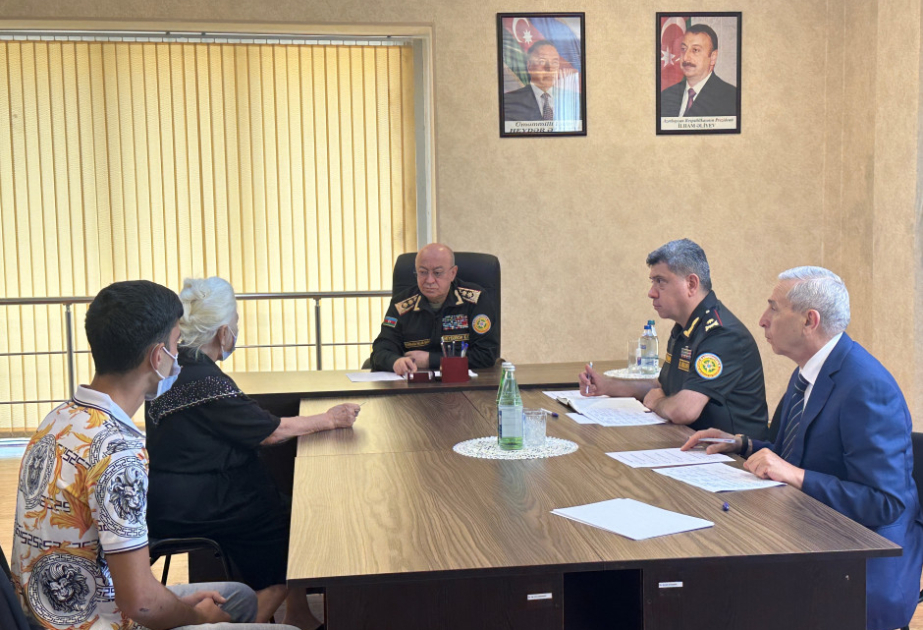 Fövqəladə hallar naziri Ağdaş və Göyçay sakinlərinin müraciətlərini dinləyib