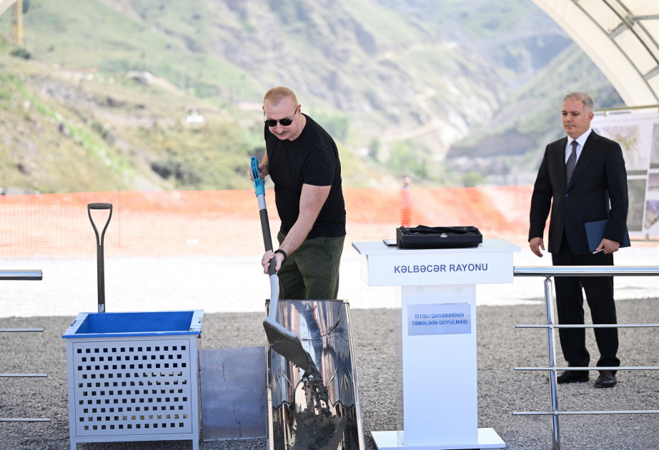 President Ilham Aliyev laid foundation stone for Istisu settlement in Kalbajar district VIDEO