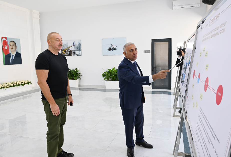 Президент Ильхам Алиев принял участие в открытии подстанции «Истису» в Кяльбаджаре  ОБНОВЛЕНО ВИДЕО