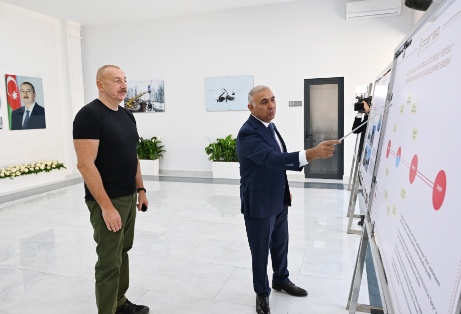Präsident Ilham Aliyev weiht Umspannwerk „Istisu“ in Kelbadschar ein VIDEO