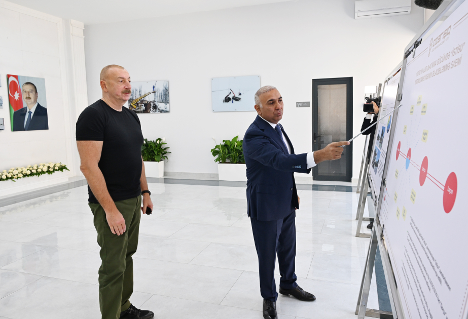 Le président Ilham Aliyev participe à l'inauguration de la sous-station Istissou à Kelbédjer VIDEO