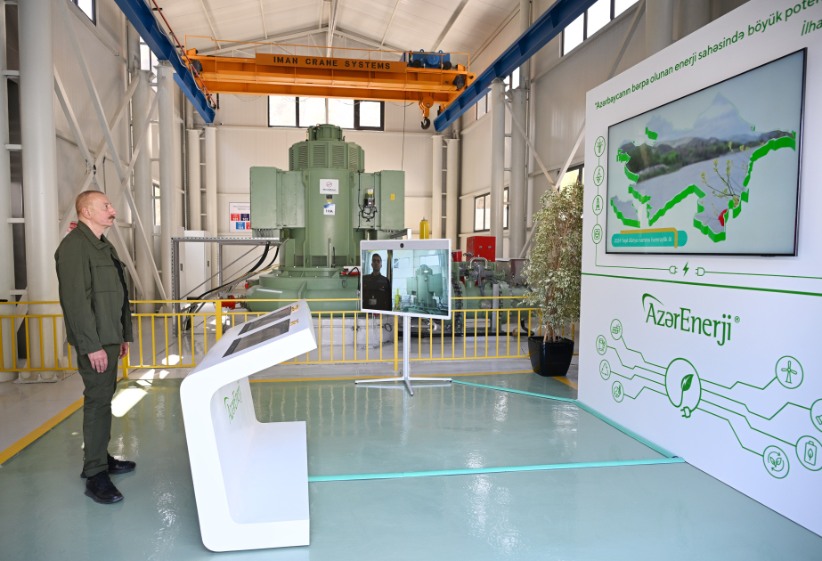President Ilham Aliyev inaugurated "Zar" SHPS in Kalbajar and "Toghanaly" SHPS in Goygol district VIDEO