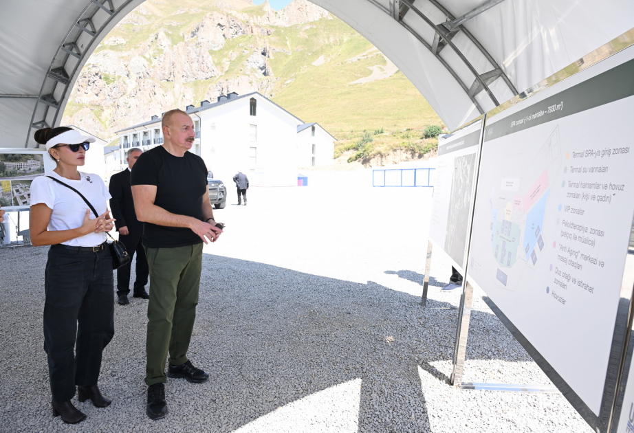 Visite du chantier du complexe de traitement et de loisirs « Istissou » dans la région de Kelbédjer VIDEO