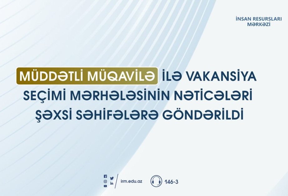 Müddətli müqavilə ilə vakansiya seçimi mərhələsinin nəticələri açıqlanıb: 1544 müəllim uğur qazanıb