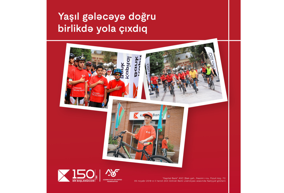 ®  Cycling for a greener future: Celebrating Kapital Bank’s 150th anniversary