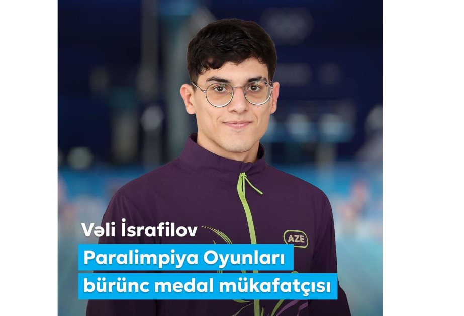 La Vicepresidenta Primera felicitó a Veli Israfilov que ganó una medalla de bronce en los Juegos Paralímpicos