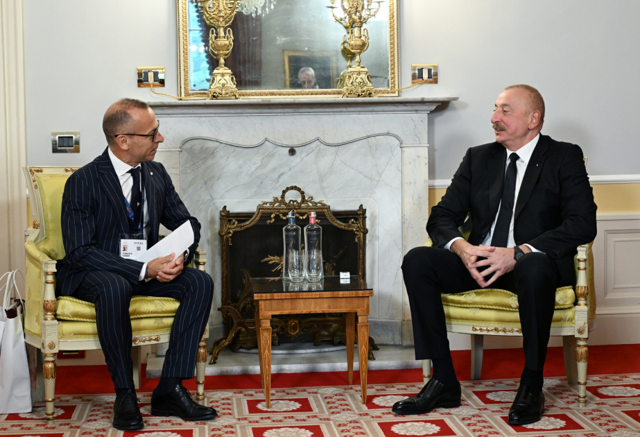 Präsident Ilham Aliyev trifft Geschäftsführer des italienischen Unternehmens Ansaldo Energia  AKTUALISIERT  VIDEO