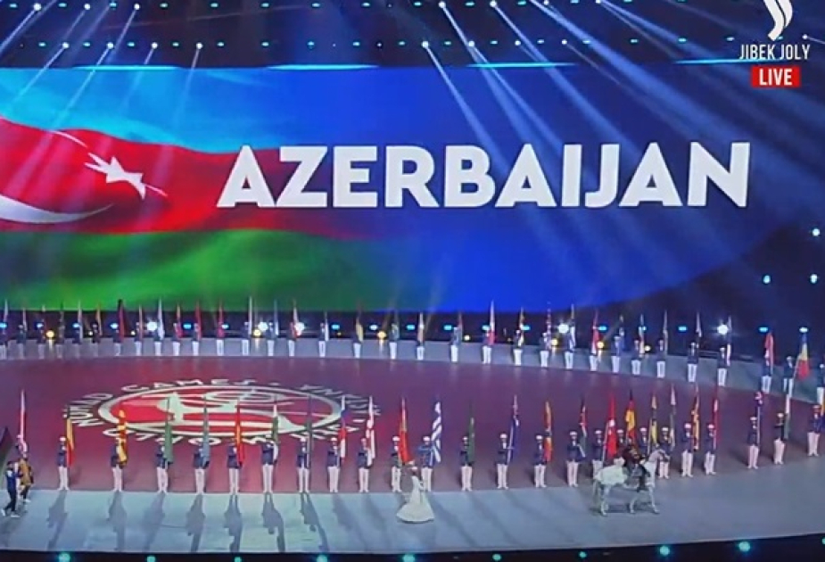 Azərbaycan idmançıları V Dünya Köçəri Oyunlarının açılışında iştirak ediblər YENİLƏNİB VİDEO