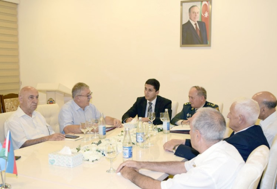Prezident Administrasiyasının nümayəndəsi Respublika Veteranlar Təşkilatının Rəyasət Heyətinin üzvləri ilə görüşüb