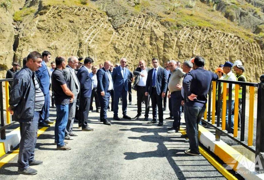 Qubanın Adur kəndində yeni körpü istifadəyə verilib
