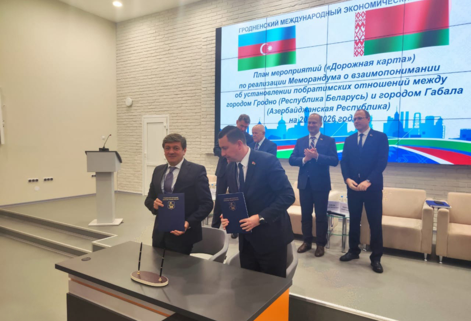 Qəbələ rayonunun nümayəndə heyəti Belarusda səfərdə olub