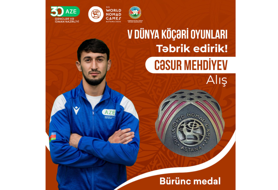 Weltspiele der Nomaden in Astana: Jasur Mehdiyev gewinnt weitere Medaille für Aserbaidschan