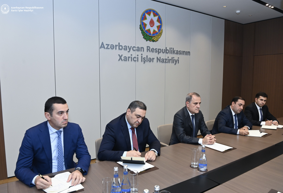 Djeyhoun Baïramov reçoit le représentant spécial pour le processus de normalisation entre la Türkiye et l'Arménie