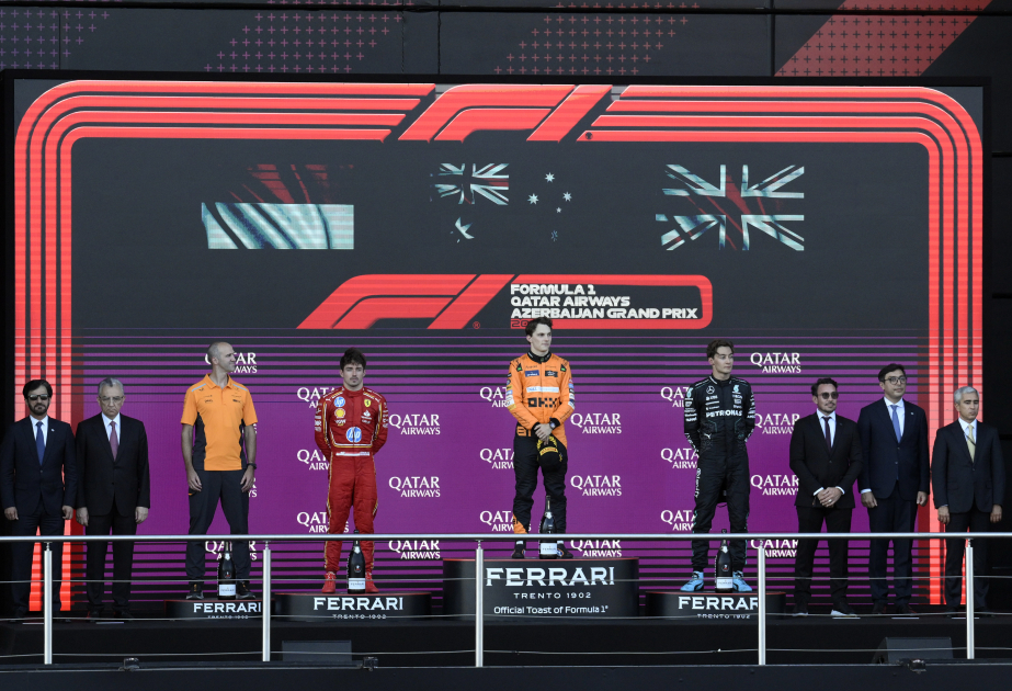 Formula 1 Azerbaijan Grand Prix 2024 winners awarded