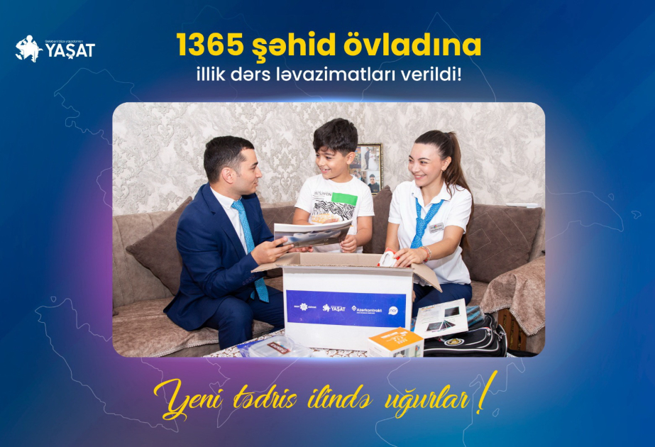 “YAŞAT” Fondu “Məktəbli ləvazimatları” layihəsini yenidən reallaşdırıb