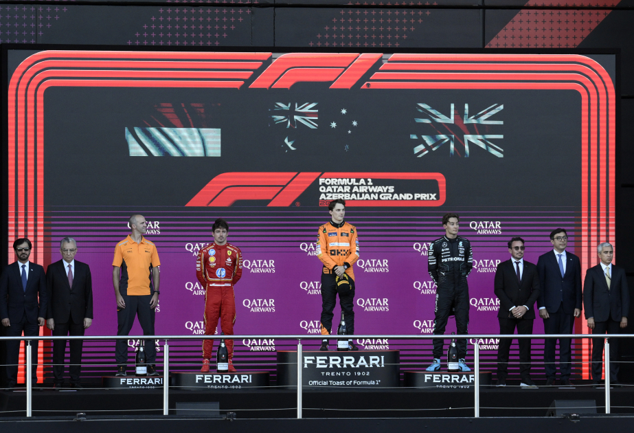 Premiados los ganadores del Gran Premio de Azerbaiyán de Fórmula 1