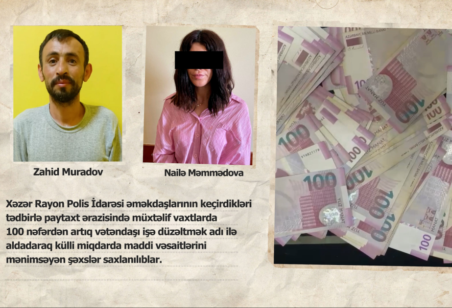 İşə düzəltmək adı altında 100-dən çox vətəndaşın pulunu ələ keçirən şəxslər saxlanılıblar VİDEO