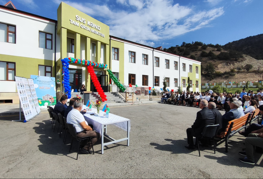 Laçının Sus kəndində illər sonra ilk məktəb zəngi çalınıb  FOTO