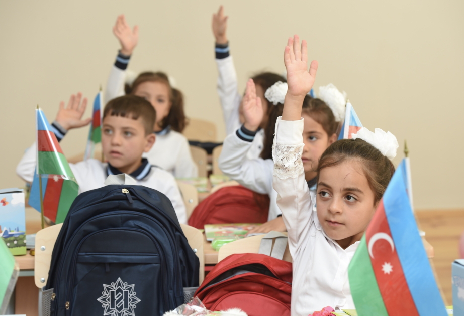 New school building constructed by Heydar Aliyev Foundation in Baghirli village of Shamakhi commissioned