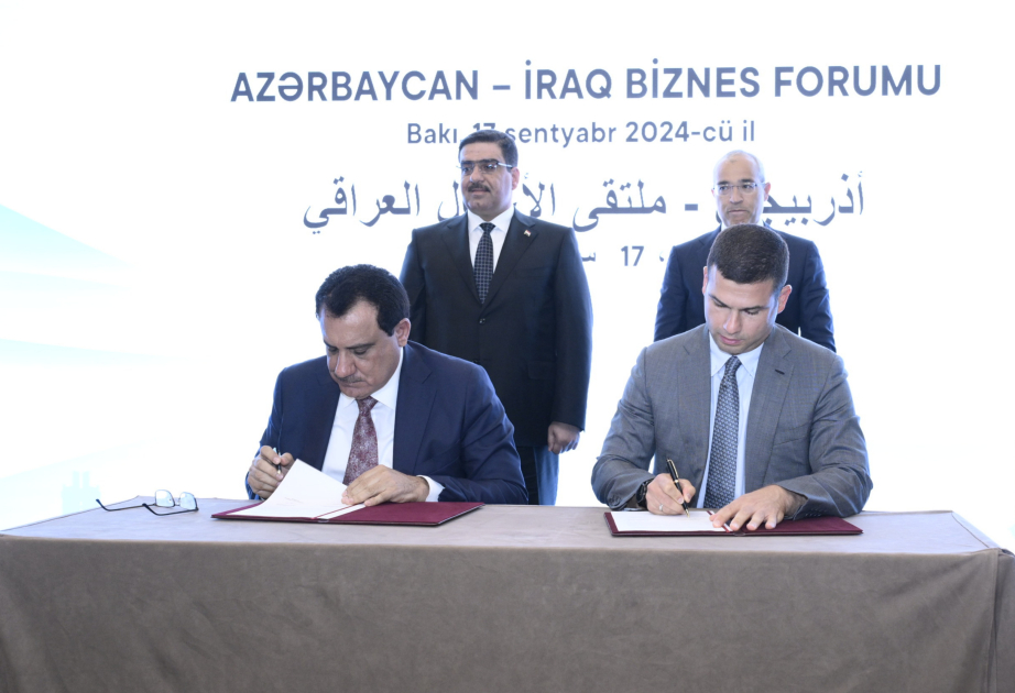 Azərbaycan-İraq Biznes Şurasının yaradılması haqqında sənəd imzalanıb - YENİLƏNİB VİDEO