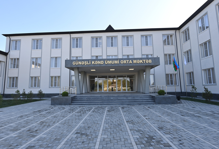 Heydər Əliyev Fondu tərəfindən Saatlı rayonunda inşa edilən yeni məktəb binası istifadəyə verilib