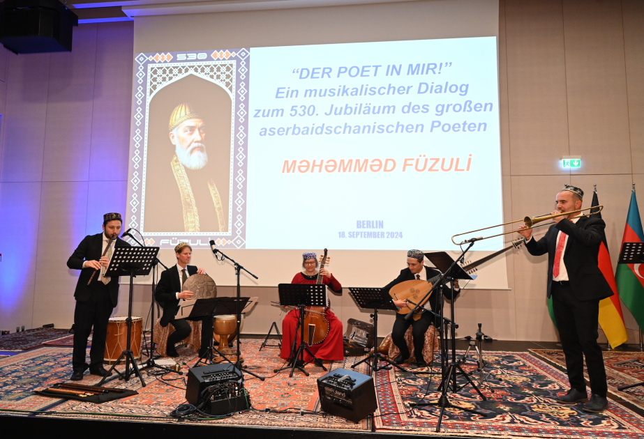 Berlində Məhəmməd Füzulinin 530 illik yubileyinə həsr olunmuş tədbir təşkil edilib