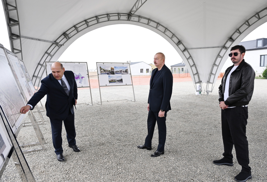President Ilham Aliyev inspected reconstruction progress in Kangarli village, Aghdam district VIDEO