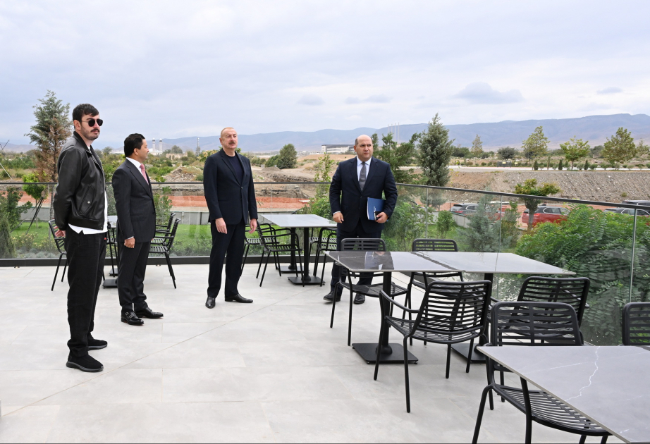 El Presidente Ilham Aliyev asistió a la inauguración de “Aghdam City Hotel”