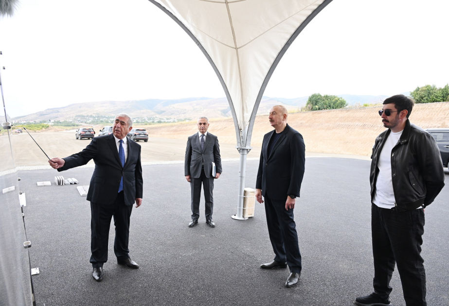 Prezident İlham Əliyev Ağdam-Əsgəran-Xocalı-Xankəndi avtomobil yolunda görülən işlərlə tanış olub  YENİLƏNİB VİDEO
