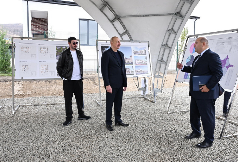 President Ilham Aliyev reviewed restoration work in Khydyrli Village, Aghdam VIDEO
