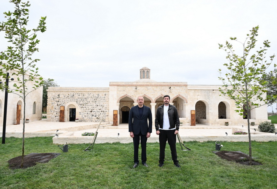 President Ilham Aliyev attended inauguration of Imarat Complex in Aghdam following its restoration VIDEO