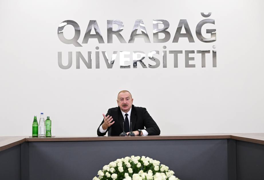 رئيس أذربيجان: تأسيس جامعة قراباغ حدث تاريخي