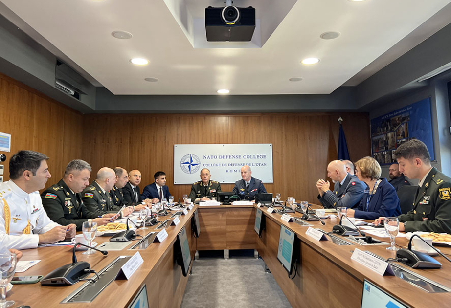 Chief of General Staff of Azerbaijan Army visits NATO Defense College in Italy