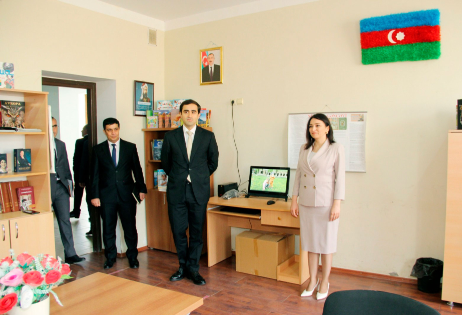Nazir müavini Şəki şəhər 6 nömrəli tam orta məktəbdə yaradılmış şəraitlə tanış olub