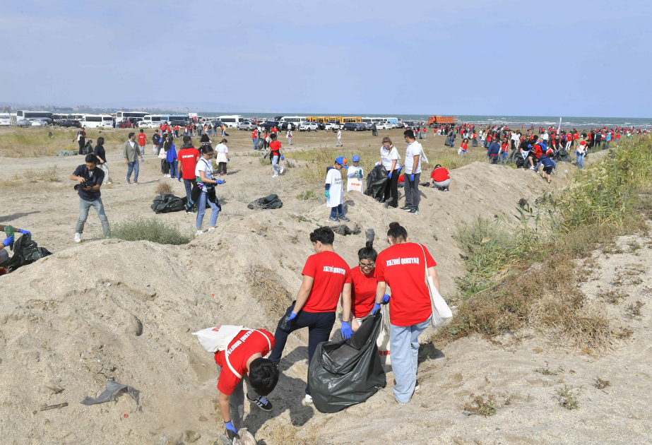 Ümumrespublika Təmizlik Marafonu çərçivəsində 110 tondan çox tullantı toplanıb