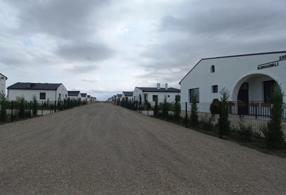 В 278 частных домах в селе Кенгерли Агдамского района завершены наружные отделочные работы