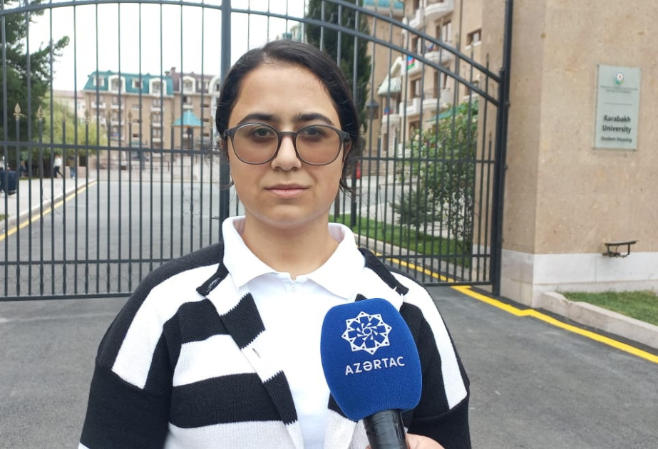 Tələbə: Qarabağ Universitetində təhsil almaq hər bir tələbə üçün fəxrdir