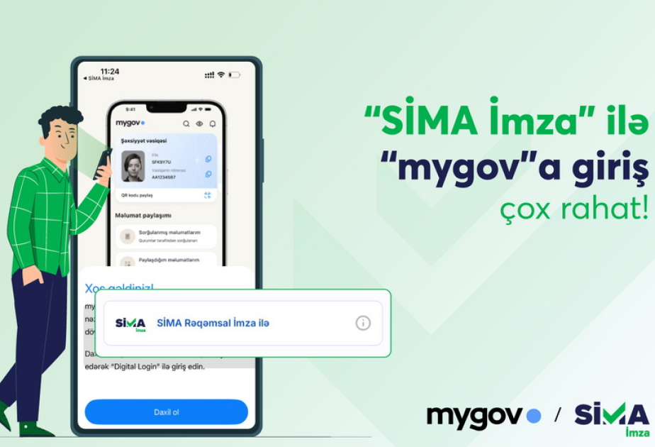 “Mygov”da bütün sənədləri “SİMA İmza” ilə əldə etmək mümkündür