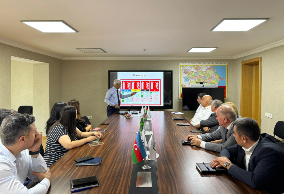 Aqrar Xidmətlər Agentliyində yanğın təhlükəsizliyi ilə bağlı təlim keçirilib