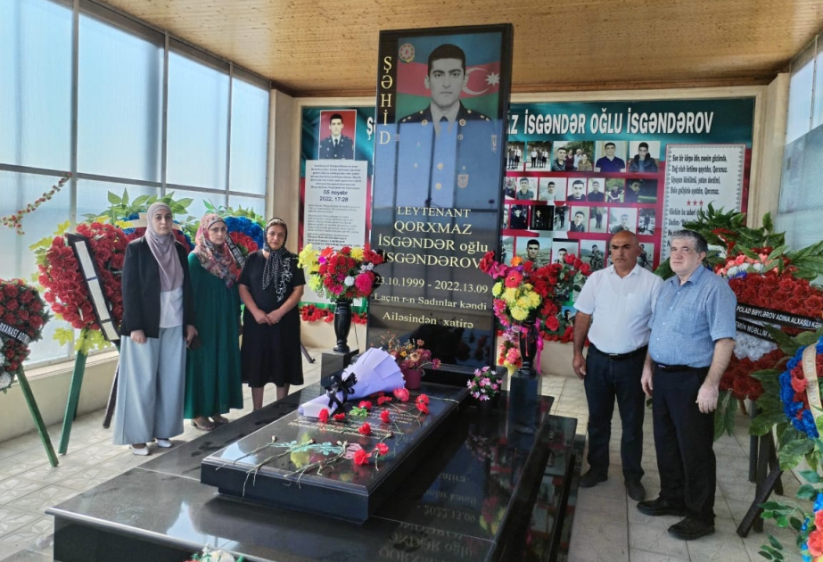 MDU-nun əməkdaşları şəhid Qorxmaz İsgəndərovun məzarını və ailəsini ziyarət ediblər