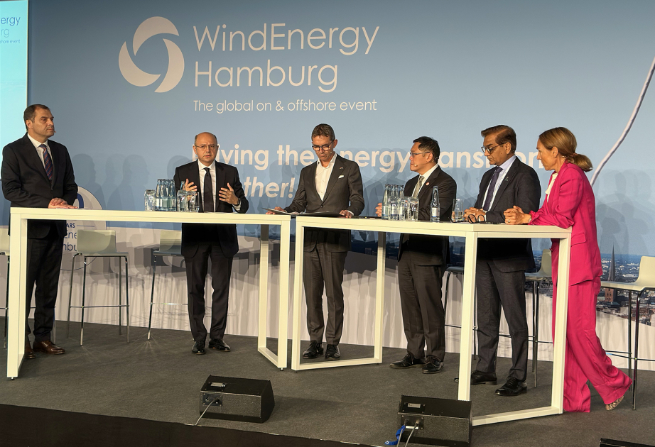 “Wind Energy Hamburg”da Azərbaycanda yaşıl enerjinin maliyyələşdirilməsindən danışılıb