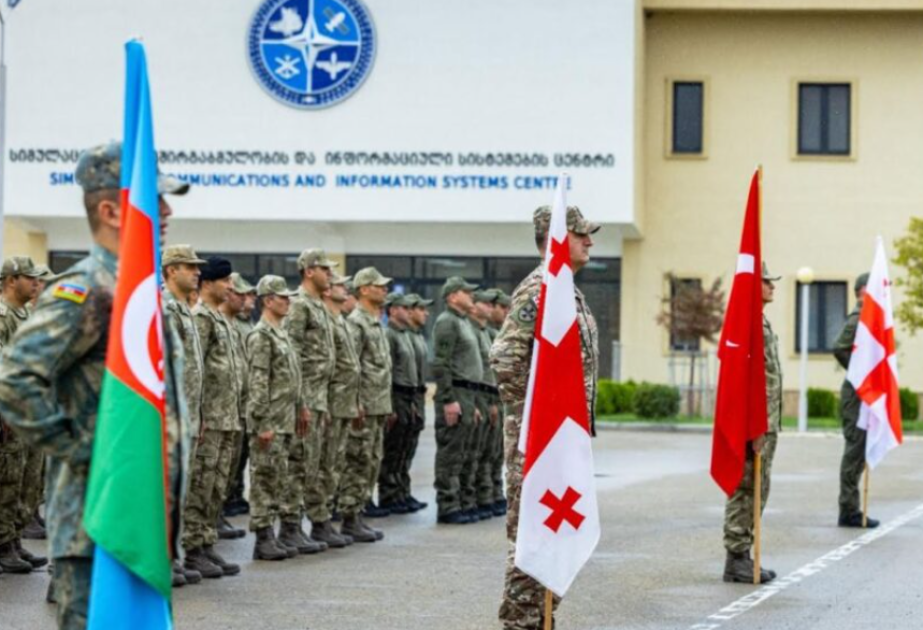 Azərbaycan hərbçiləri Gürcüstanda keçirilən hərbi təlimlərdə iştirak edirlər