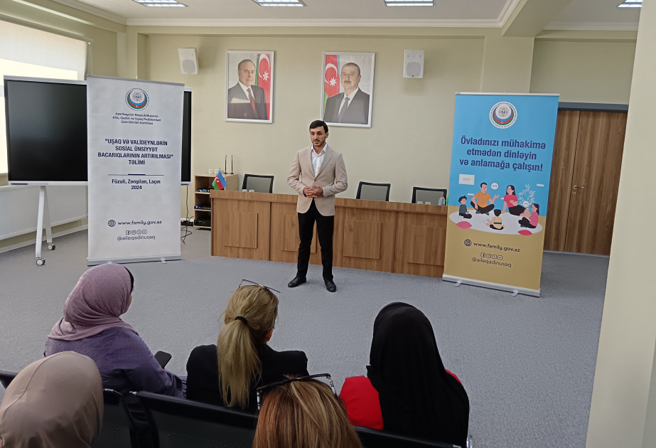 Zəngilanda “Uşaq və valideynlərin sosial ünsiyyət bacarıqlarının artırılması” adlı təlim təşkil edilib